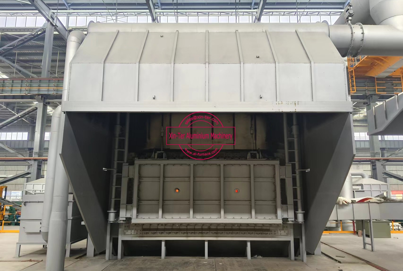 25T Rectangular Furnace+20T Two-chamber Holding Furnace to Ningxia